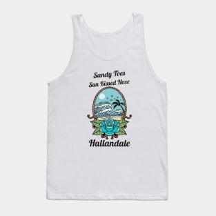 Sandy Toes and Sunkissed Nose Hallandale Beach, Florida Tank Top